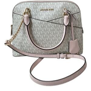 Michael Kors Jet Set Travel Medium Logo Dome Crossbody Bag